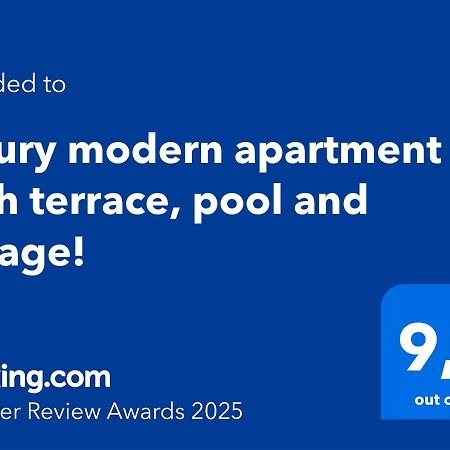 Luxury Modern Apartment With Terrace, Pool And Garage! 马尔韦利亚 外观 照片